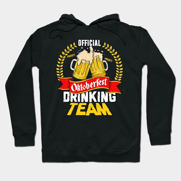 Official Oktoberfest Drinking Team Funny Bee Day Hoodie by folidelarts